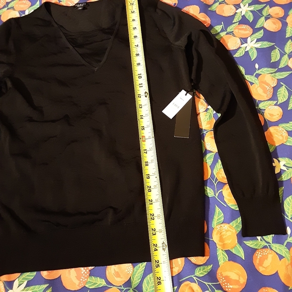 TALBOTS WOMENS BLACK LONG SLEEVE SHIRT SIZE LARGE BRAND NEW - Picture 2 of 5
